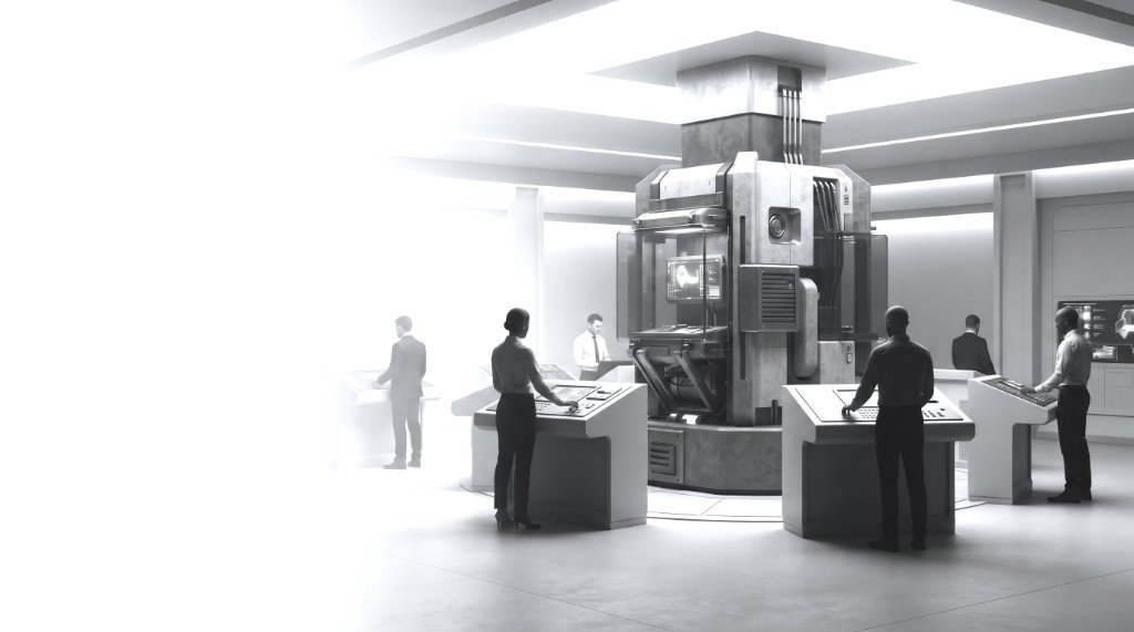 Operators coordinating at consoles in a governed facility